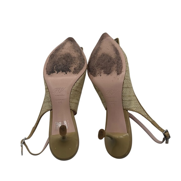 Roger Vivier Viv\' In The City Piping Slingback Pumps size 39